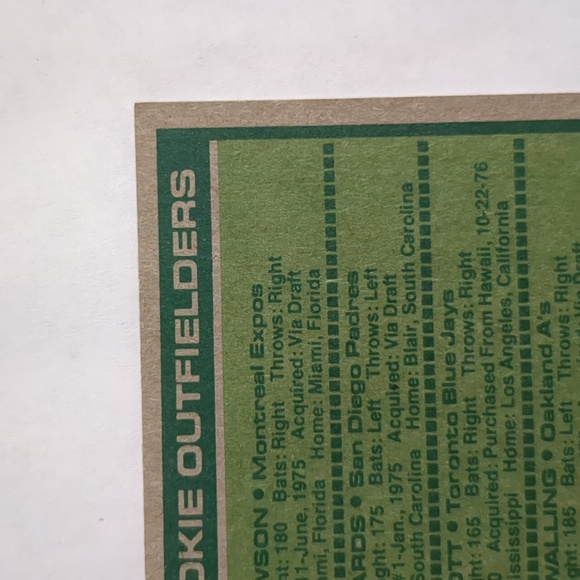 Andre Dawson 1977 Topps # 473 rookie baseball card - Picture 8 of 11